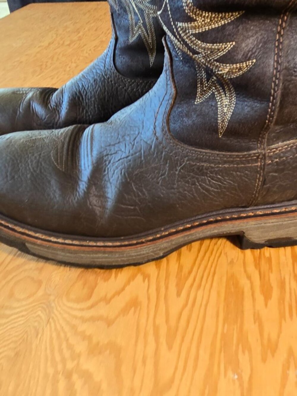 Ariat WorkHog Composite Toe Waterproof Work Boots Brown Men 10.5 D